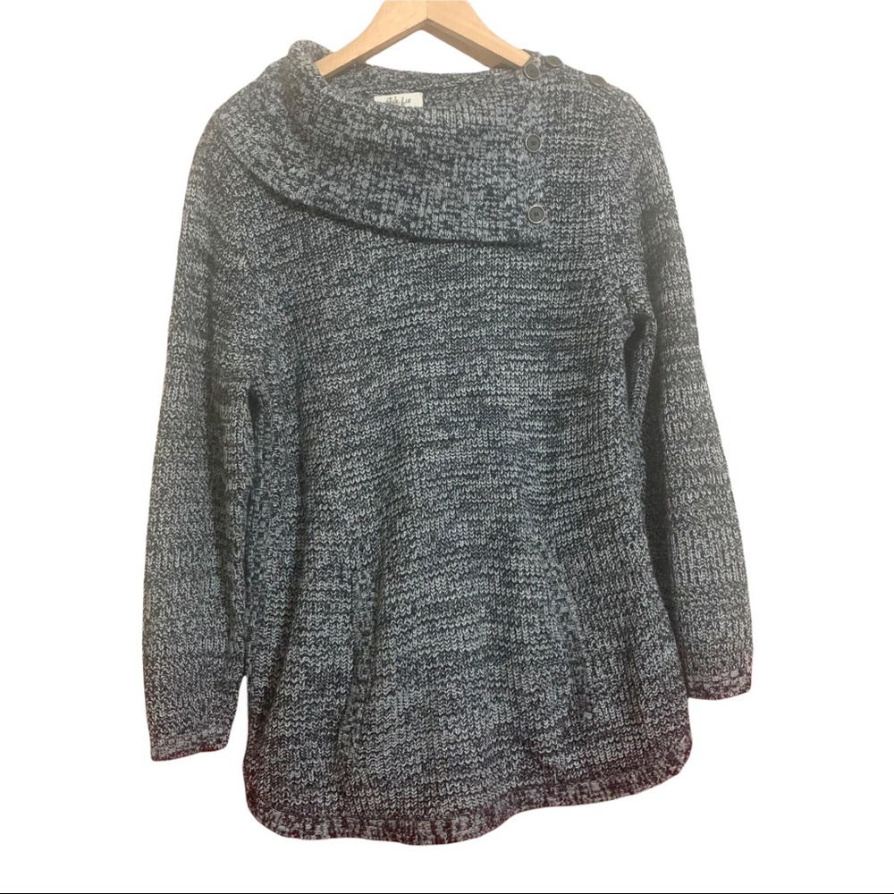 Style & Co Comfy Kangaroo Pocket Tunic L